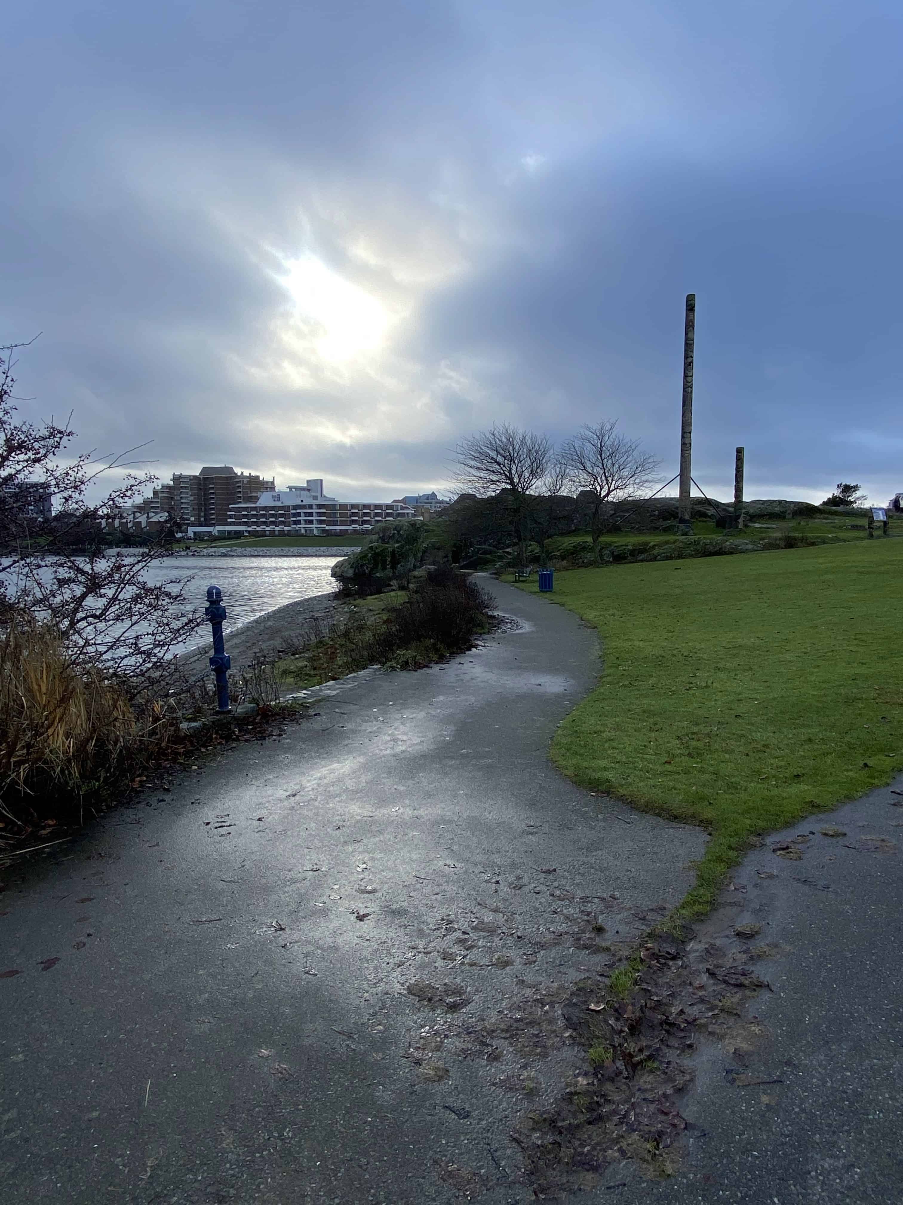 Westsong Walkway after a rain, still one of the best walks in Victoria even on a cloudy wet day.