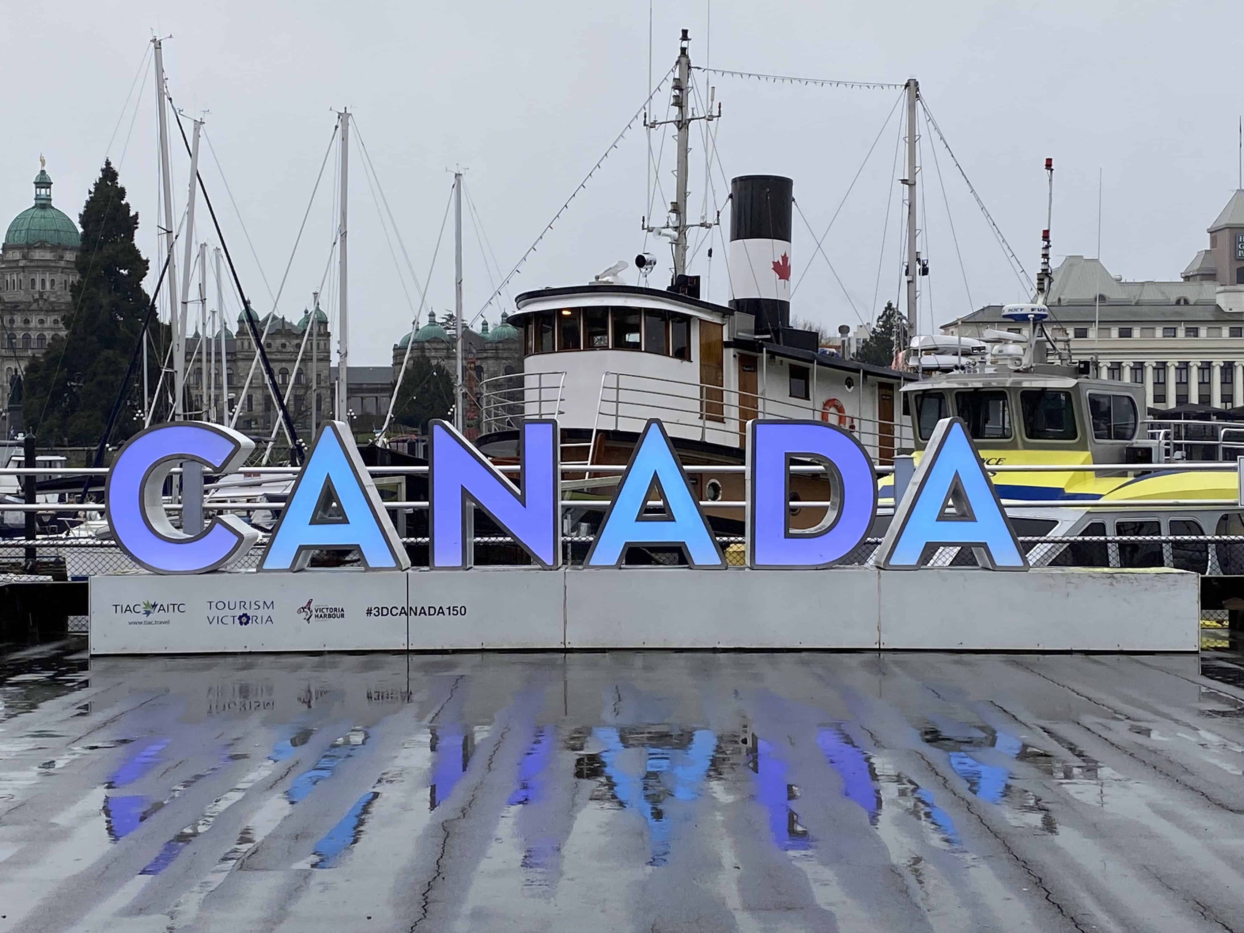 Gorgeous sign created for Canada's 150th Birthday in 2017