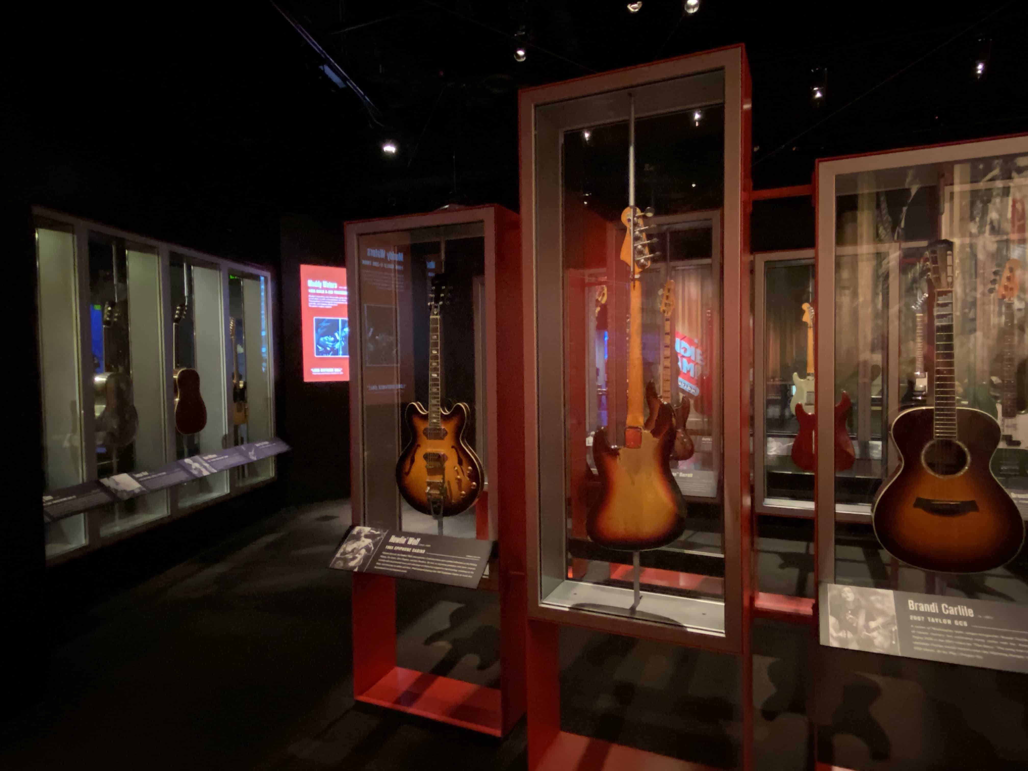 Awesome Guitar display at Mopop