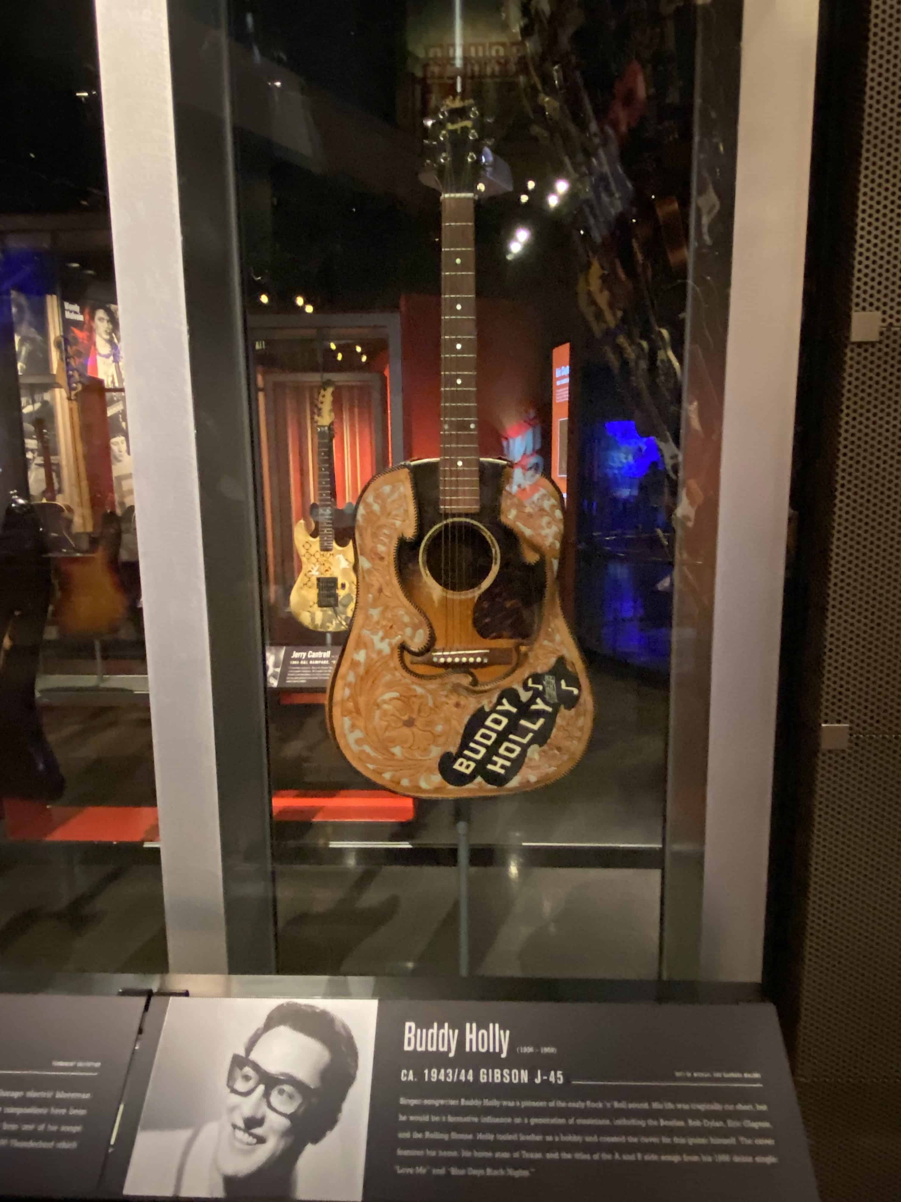 Guitar display - Buddy Holly- Top Things to do in Seattle WA 2022