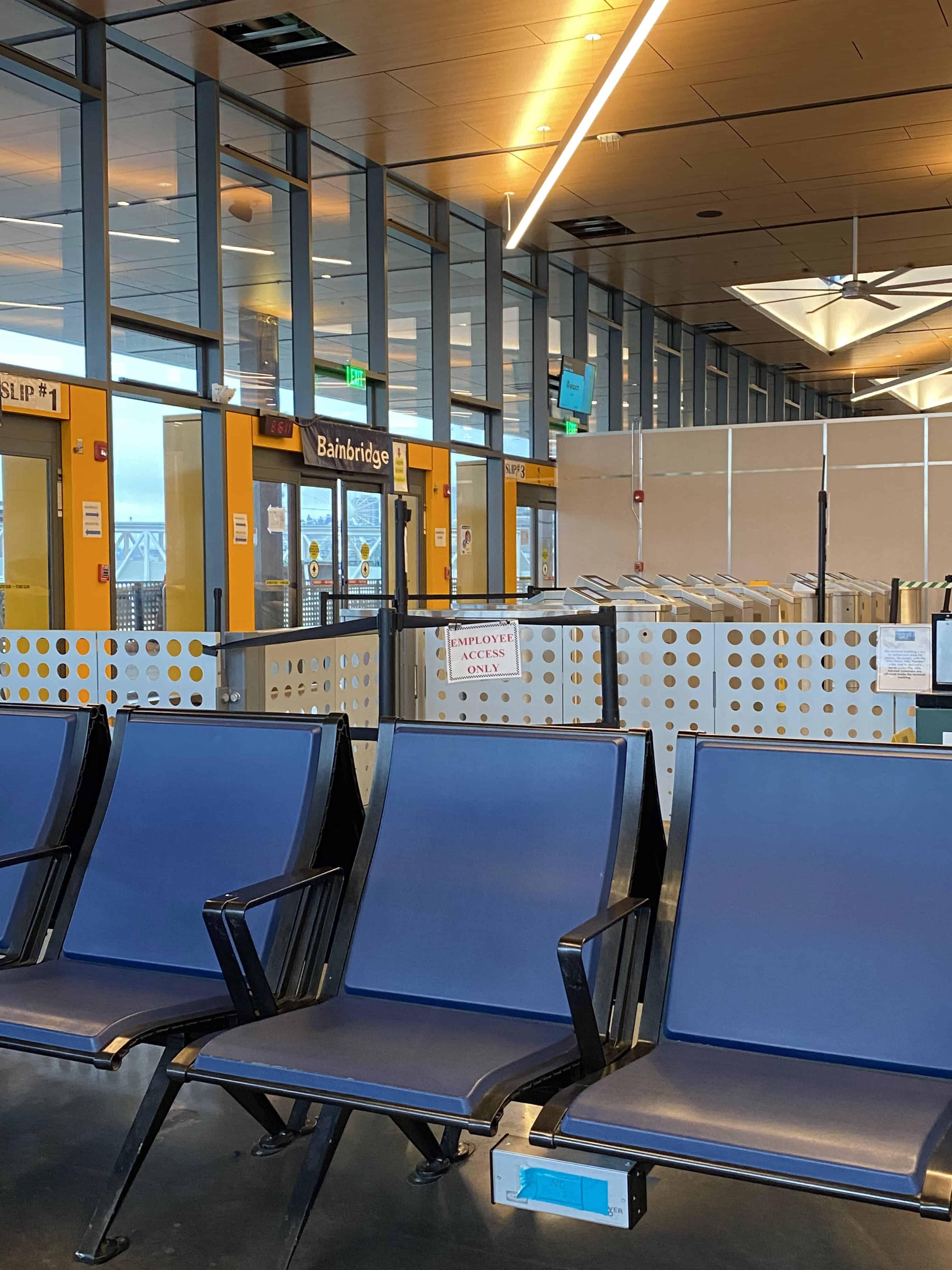 Plenty of seats to wait