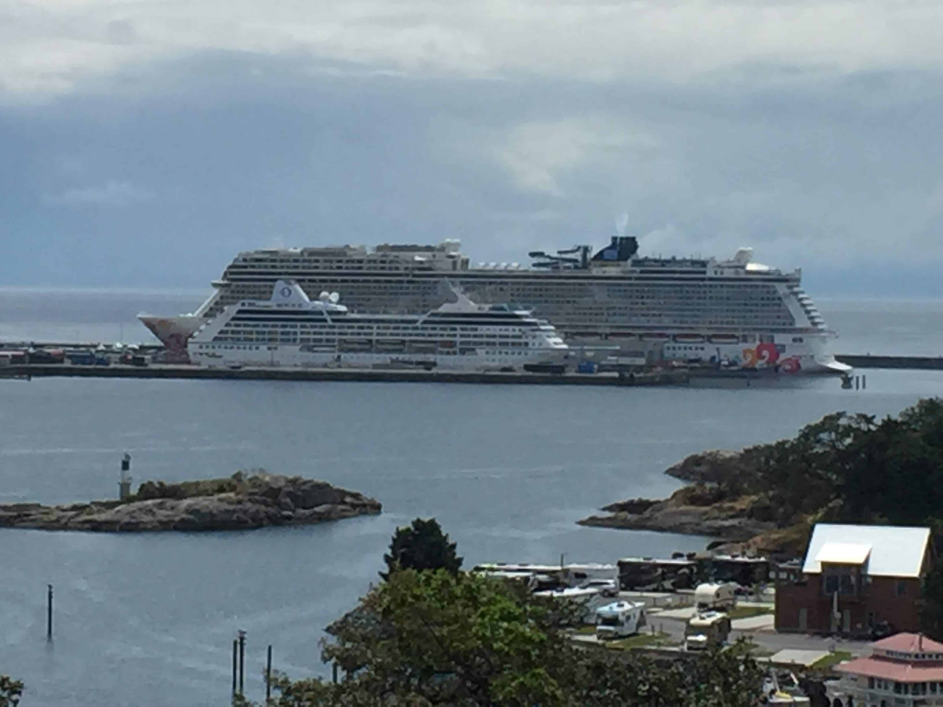Cruise Ships at Ogden Point Victoria BC June 2019