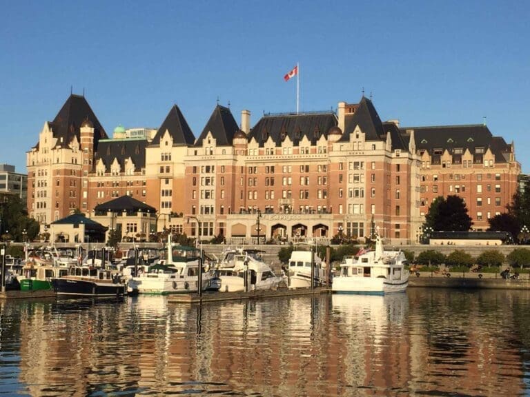 Beautiful Victoria from the harbour. Sightseeing in Victoria is one of the best things to do.