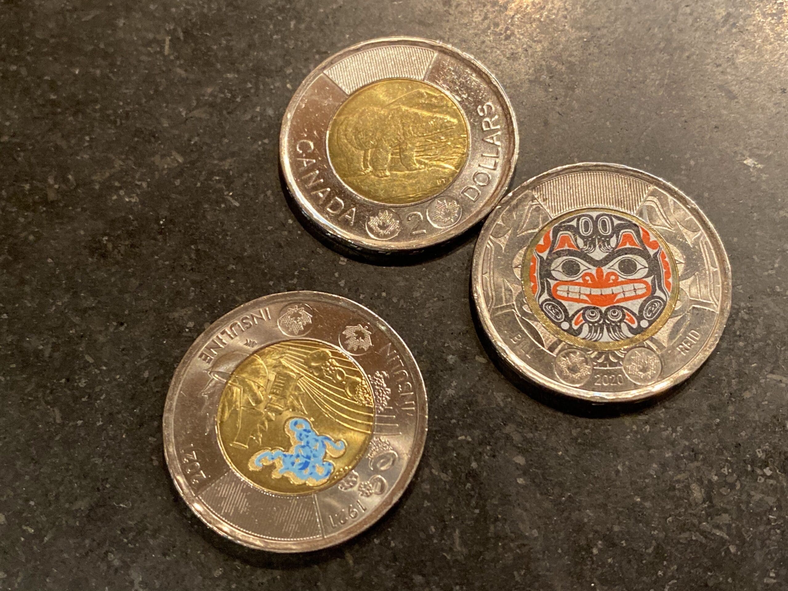 Canadian Toonies - fun to save!