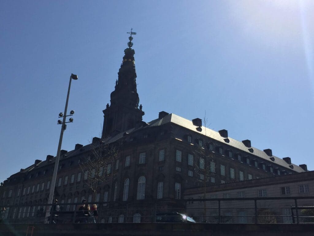 Partial view of Christiansborg Palace from the water - Things to do when only 3 Days in Copenhagen Denmark