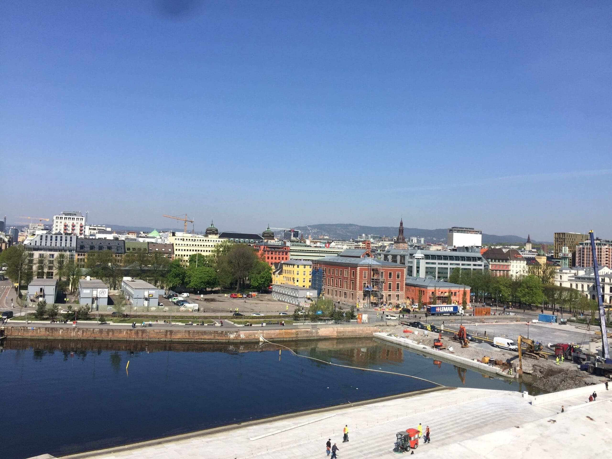 Views from outside the Opera House - 3 days in Oslo Norway
