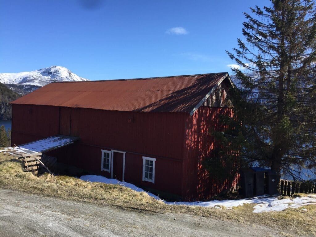 The barn which Julia would have likely played in as a child