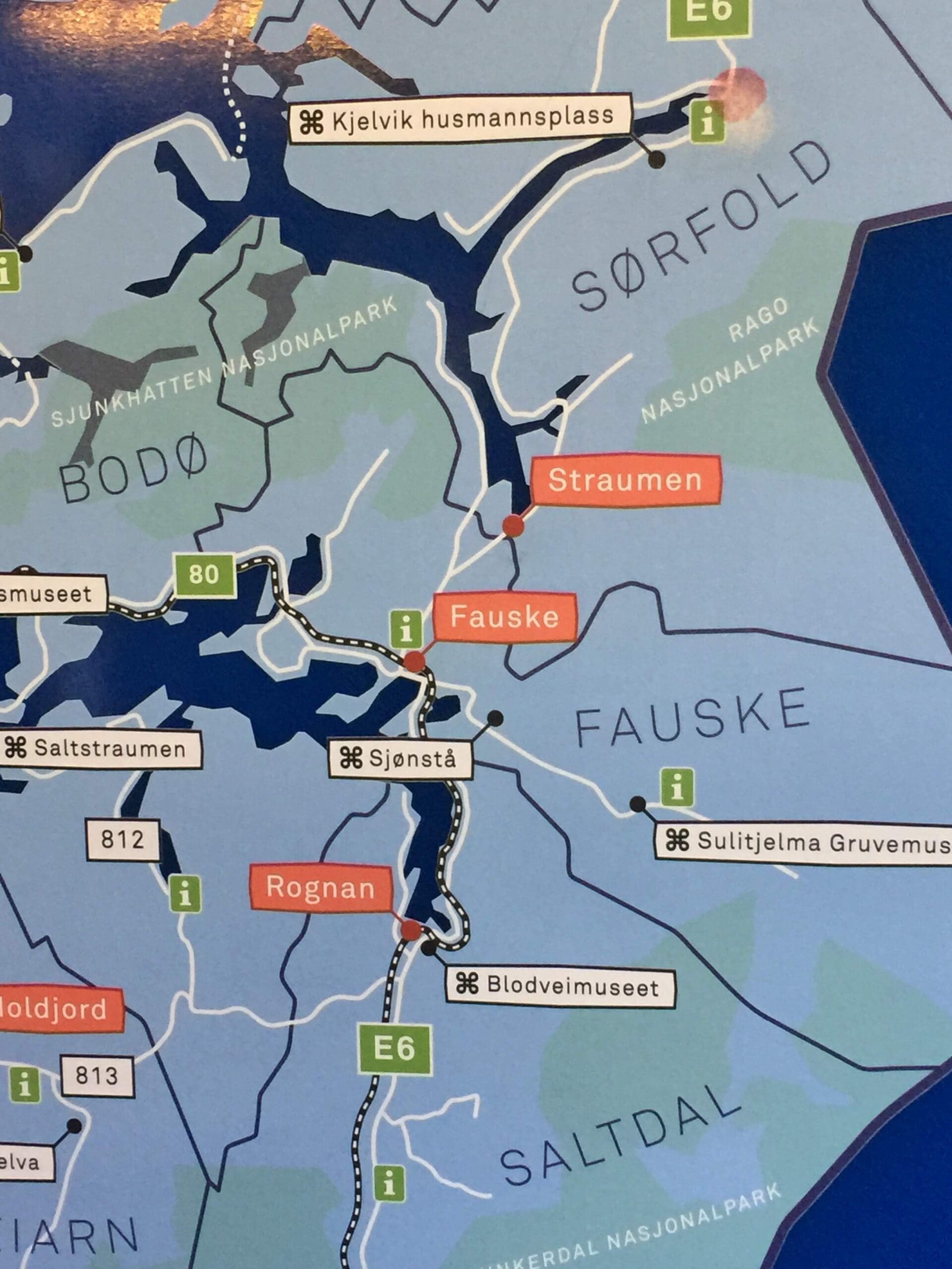 Map of Bodo surrounding area