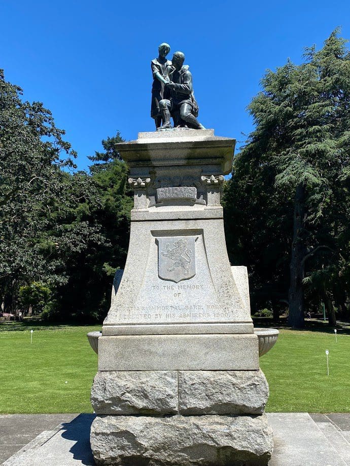 Robert Burns Statue at Beacon Hill Park