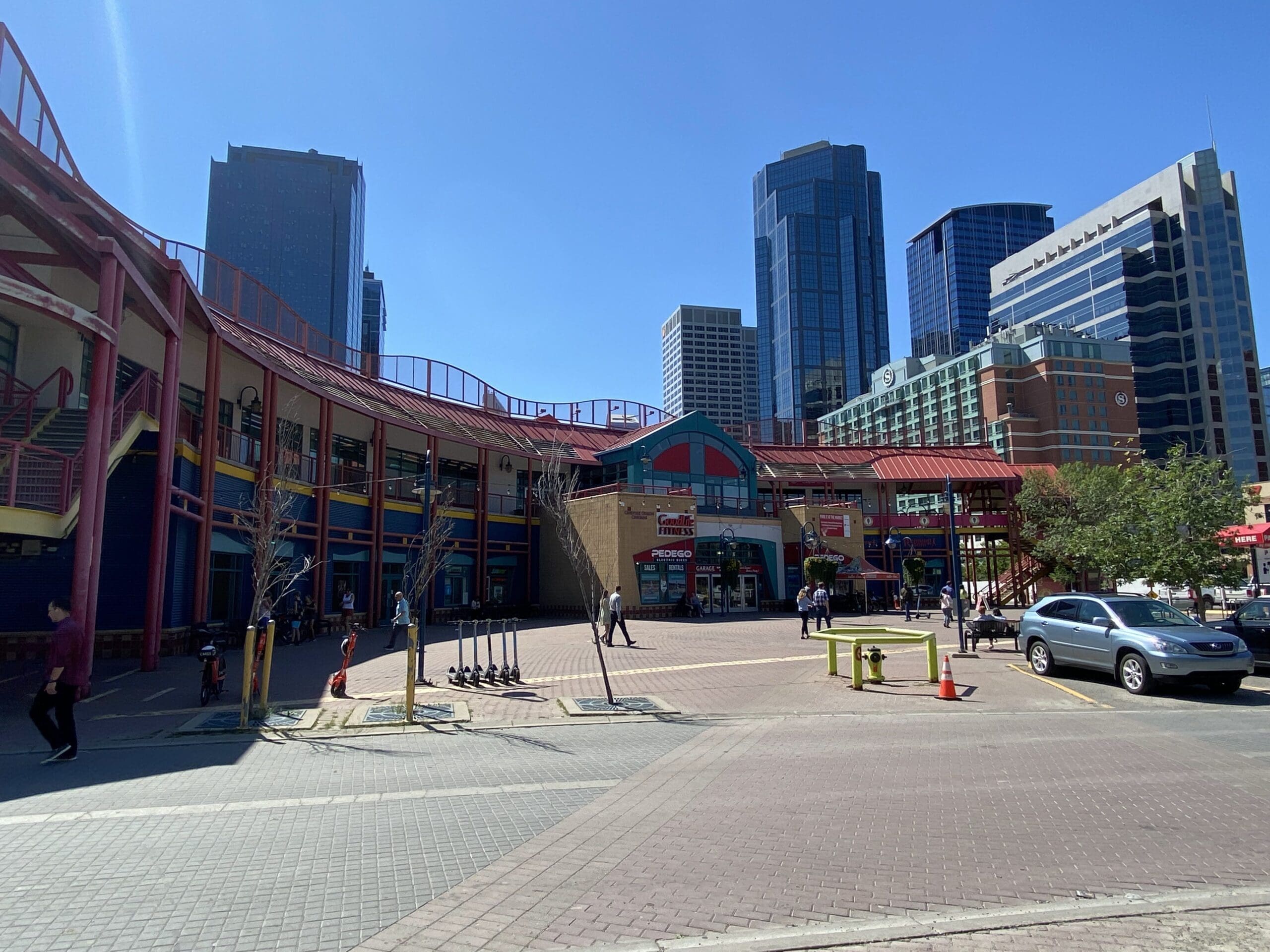Eau Claire Market/Plaza in downtown Calgary.