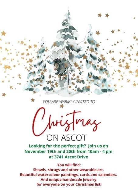 Christmas on Ascot poster, one of the Christmas Markets in Victoria, BC