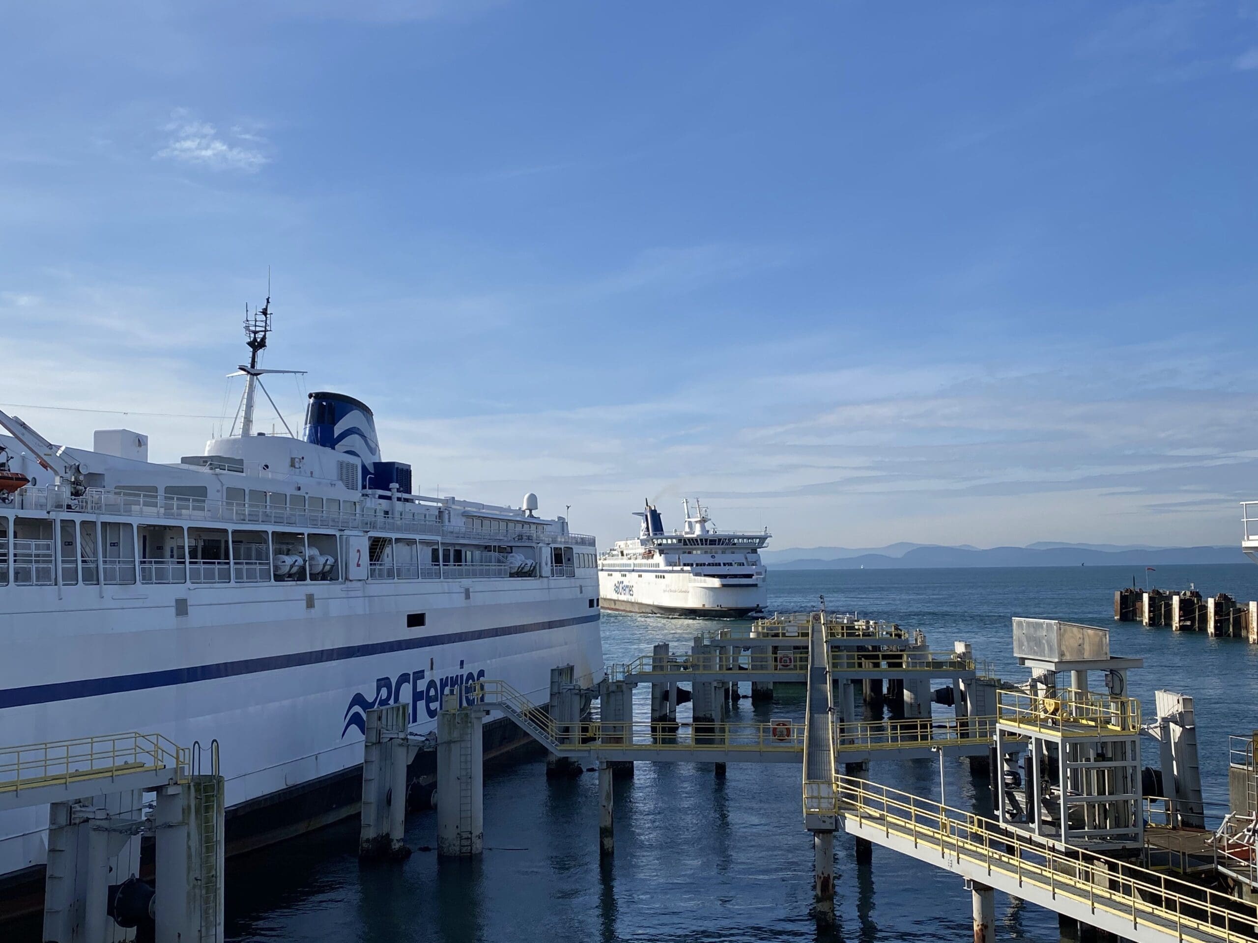 Riding a ferry is a bucket list activity for some people.  Living on an island, riding a ferry is fun and necessary at times.  This is the BC ferries terminal.
