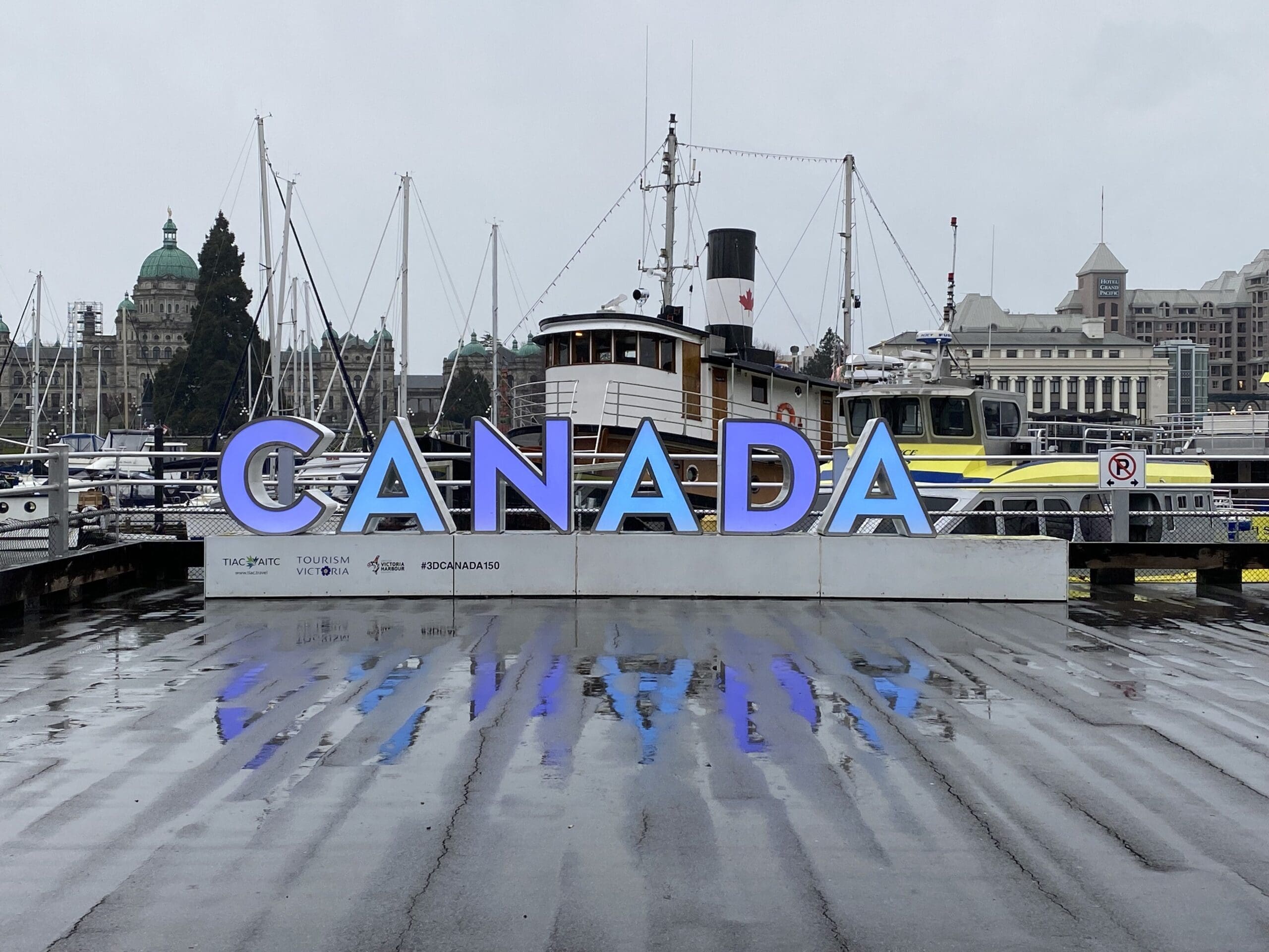 Canada 150 sign from 2017