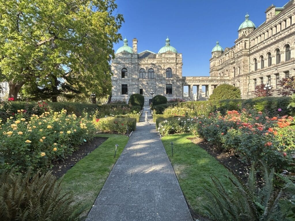 The Legislature in beautiful downtown Victoria, tours are free to the public.