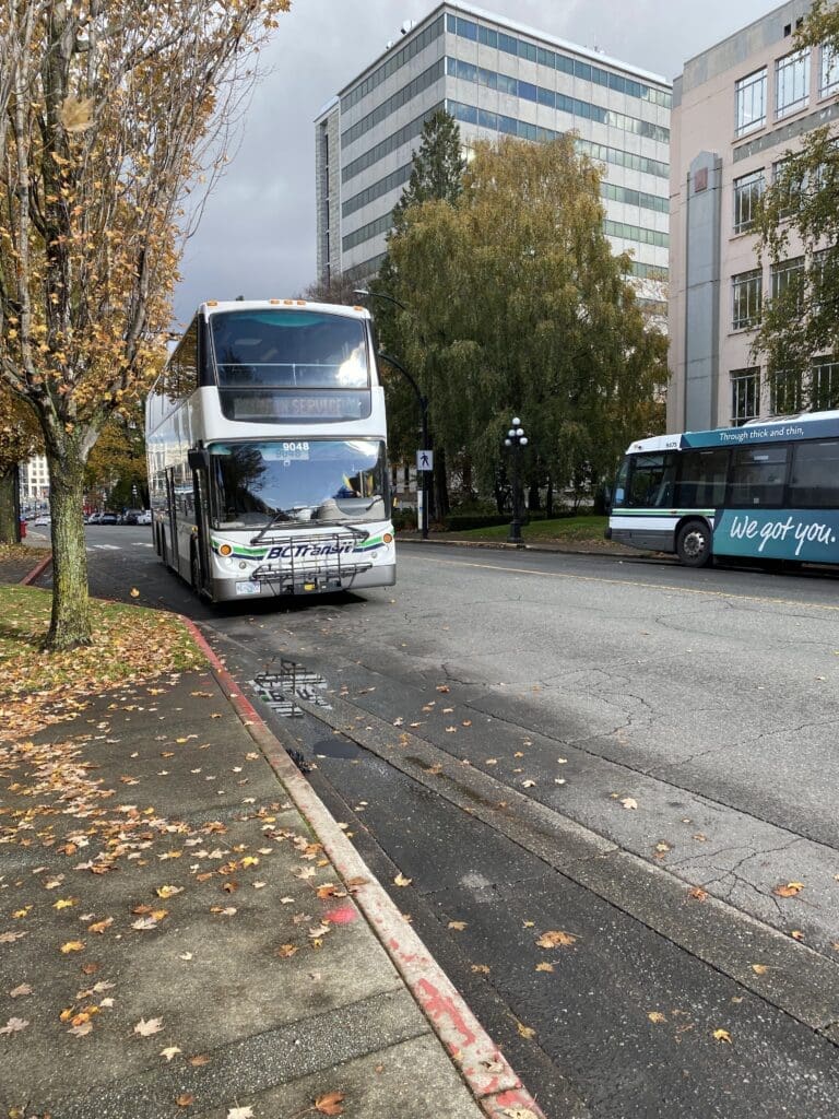BC transit bus is a good way to get around in Victoria BC