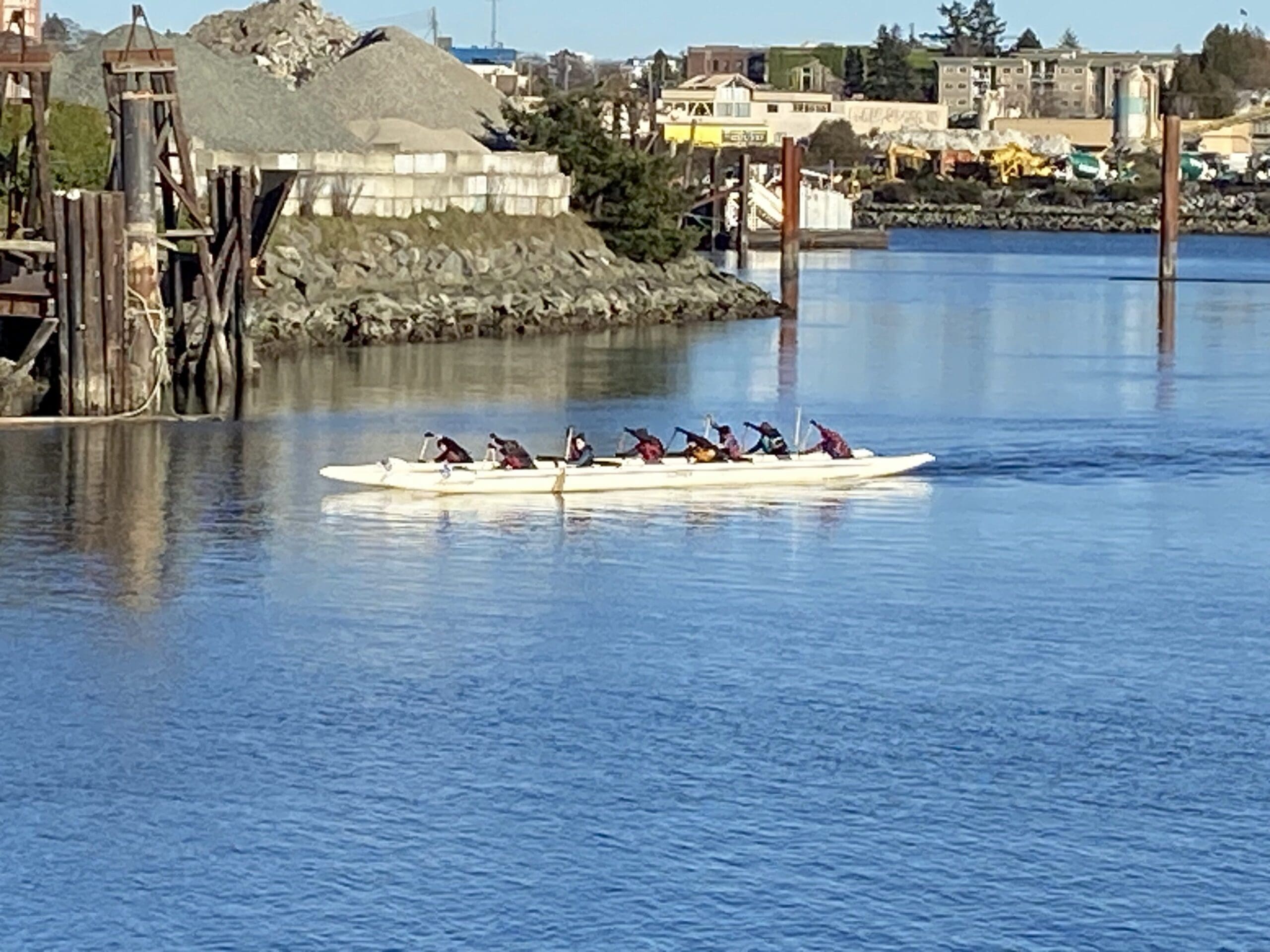 Lots of teams practice water sports  in the Gorge Waterway and Victoria Harbour.
