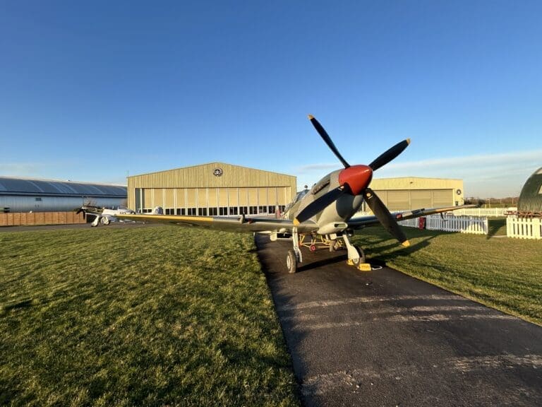 Spitfire in Duxford, dream flight with Aerial Collective
