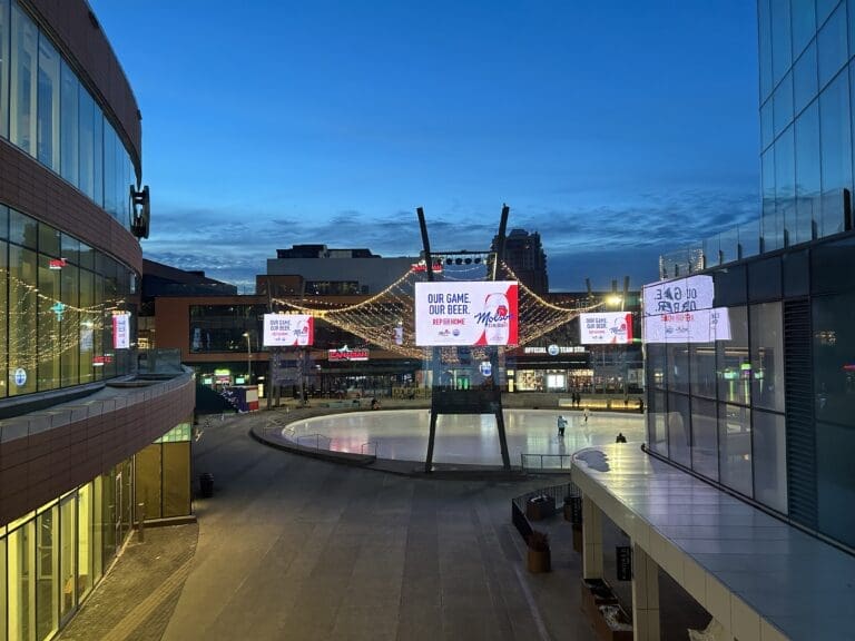 This is Ice District in Edmonton Alberta