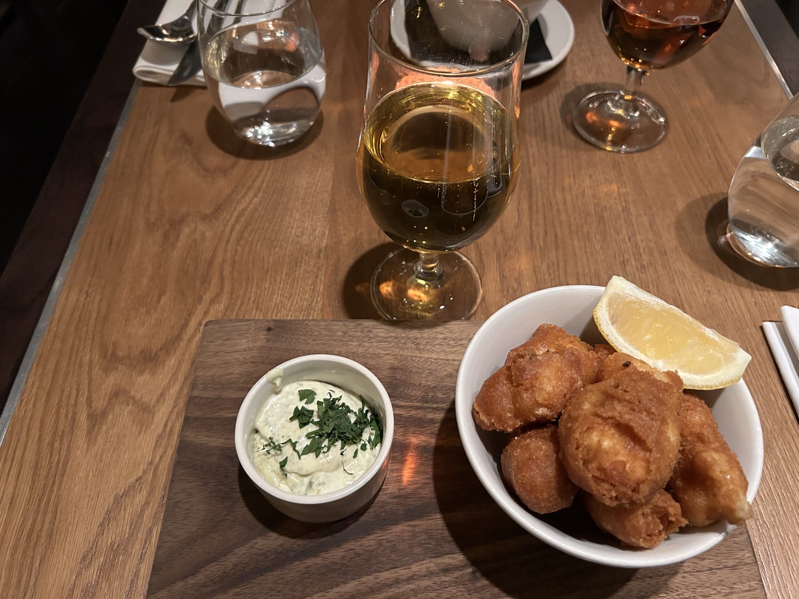 Dinner at Bread in Battersea Station Arcade
